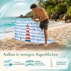 Lantigo Strandparavent Leuchtturm 10m Windschutz Produktbild-Vorschau 8