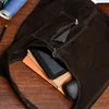 Bolso y cartera de cuero italiano, estilo natural, en ante Vista previa de la imagen del producto 4