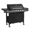 TAINO RED 6+1 Gasgrill 6 Edelstahl Brenner Seitenkocher Produktbild-Vorschau 1