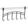 Zeller Turgarderobe - schwarz - 6 Haken - 41 cm - Produktbild-Vorschau 2