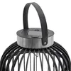 Solar Laterne zum hängen mit LED Kerze - 23x23x30cm Produktbild-Vorschau 5