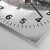 Wanduhr - Quadrat - Glasuhr - Lippen Gesicht weiblich Produktbild-Vorschau 5