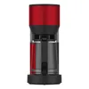 A front view of a red and black coffee maker. Náhled obrázku produktu