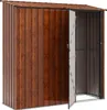 vidaXL Capannoni da giardino Marrone 203,5 x 73 x 200 cm Anteprima dell’immagine prodotto 3