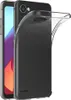 A transparent phone case is shown partially covering a smartphone. Produktbild-Vorschau