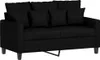 vidaXL 2-Sitzer-Sofa Schwarz 120 cm Stoff Produktbild-Vorschau 1