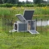 lionto Kleintierhaus, robustes Holzhaus für Kaninchen & Produktbild-Vorschau 3