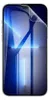 A clear screen protector is shown on a smartphone. Produktbild-Vorschau