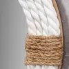 Spiegel Ø30cm Rund Weiß Natur Maritim Jute Seil Wandspiegel Produktbild-Vorschau 3