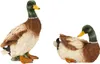 2 Stück Enten Entenfiguren stehend/liegend Dekoration Haus Produktbild-Vorschau 1