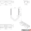 PremiumX BASIC X120-48 SAT Teleskop-Dachsparrenhalter Mast Produktbild-Vorschau 8