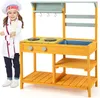 COSTWAY Venkovní dětská kuchyňka, bahenní kuchyňka na hraní Náhled obrázku produktu 1