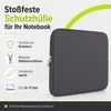 15 Zoll Laptop Tasche Notebooktasche Grau Notebook Produktbild-Vorschau 2
