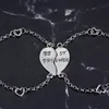2 Stücke Beste Freunde Herz Joint Muster Armbänder Armreif Produktbild-Vorschau 4