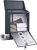 Wiltec Designer Briefkasten V36 Anthrazit und Edelstahl 305 Produktbild-Vorschau 2