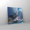 Bilder auf glas - Meer Segelboot - 40x40cm - Glasbilder - Produktbild-Vorschau 4