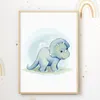 Dinosaurier Bilder 6er Set DIN A4 Kinderzimmer Wandbilder Produktbild-Vorschau 2