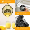 A collage of images showing a blender being used and its features. Produktbild-Vorschau