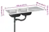 vidaXL Evier double argenté 1200x600x155 mm acier Voir les images du produit 7