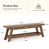 Banc de 140 cm avec espace de rangement pour chaussures, Voir les images du produit 2