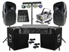 DJ PA Anlage 3600Watt 38cm Box USB Mischpult Stativ LED Produktbild-Vorschau 1