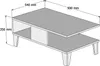 Skye Decor, Sumer O2040, Couchtische, Eiche, 90 x 35,6 x 54 Produktbild-Vorschau 6