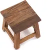 Fusshocker PALO | 27x26cm (HxB), rustikaler Holzhocker Produktbild-Vorschau 7