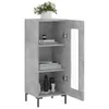 vidaXL Sideboard Betongrau 34,5x34x90 cm Holzwerkstoff Produktbild-Vorschau 4