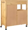A wooden kitchen cart on wheels. Náhled obrázku produktu