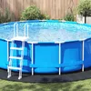 vidaXL Bodenfolie für Pools Schwarz Ø 458 cm Vliesstoff Produktbild-Vorschau 2