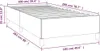 Bettgestell ohne Matratze Blau 100x200 cm Stoff Produktbild-Vorschau 9