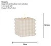 Candela Bubble Dot, cera vera, bianca, luce LED bianco Anteprima dell’immagine prodotto 4
