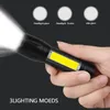 Kompaktní Mini LED Baterka s USB Nabíjením - Černá KP25693 Náhled obrázku produktu 7