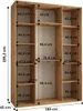 MEBLE KRYSPOL Davos 12 Schrank, drei Türen - 235,2x180x45 Produktbild-Vorschau 4