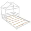 okwish Letto a piattaforma per bambini a forma di casa Anteprima dell’immagine prodotto 10