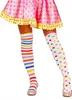 Clown Fröhliche Karneval Muse Bunte Strümpfe Gestreift Produktbild-Vorschau 6