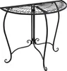 Beistelltisch Metalltisch Garten Vintage Style halbrund Produktbild-Vorschau 1