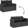 VidaXL 365993, 2 Sitz(e), Schwarz, 110 kg, 1240 mm, 620 mm, Produktbild-Vorschau 7