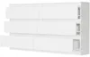 Komoda 140 cm 6 zásuvek skříňka FRAMIRE R-140 bílá Náhled obrázku produktu 7