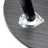 A close-up view of the underside of a round table, showing the metal leg attachment and screws. Náhľad obrázku produktu