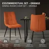 ML-Design jedálenské stoličky sada 2 oranžové, obývacie Náhľad obrázku produktu 2