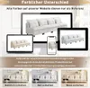 Merax Modulares 4-Sitzer Sofa mit Stauraum, Chenille Produktbild-Vorschau 6