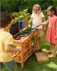 Playtive Outdoorküche für Kinder aus Echtholz mit Zubehör & Produktbild-Vorschau 3