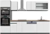 Küchenzeile Vicco R-Line Weiß 300 cm  J-Shape mit Produktbild-Vorschau 1