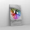 Bild auf Leinwand - Leinwandbild - Auge Regenbogen Wimper Produktbild-Vorschau 4