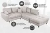 riess-ambiente Modernes Ecksofa KENT 220cm beige Cord inkl. Produktbild-Vorschau 12