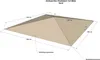 Grasekamp Ersatzdach 3x3m Sand universal zu  Antik Pavillon Produktbild-Vorschau 3