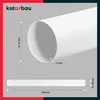 KOTARBAU® Lüftungsrohr 1500 mm Rundkanal ⌀ 125 mm Rundrohr Produktbild-Vorschau 3