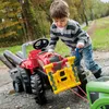 Traktor na pedały Rolly Junior RT z bocznicą czerwono-szary Podgląd zdjęcia produktu 12