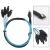 připojovací kabel 12 Gbit/s MINI SAS 38p SFF-8654 na 4 x Náhled obrázku produktu 3